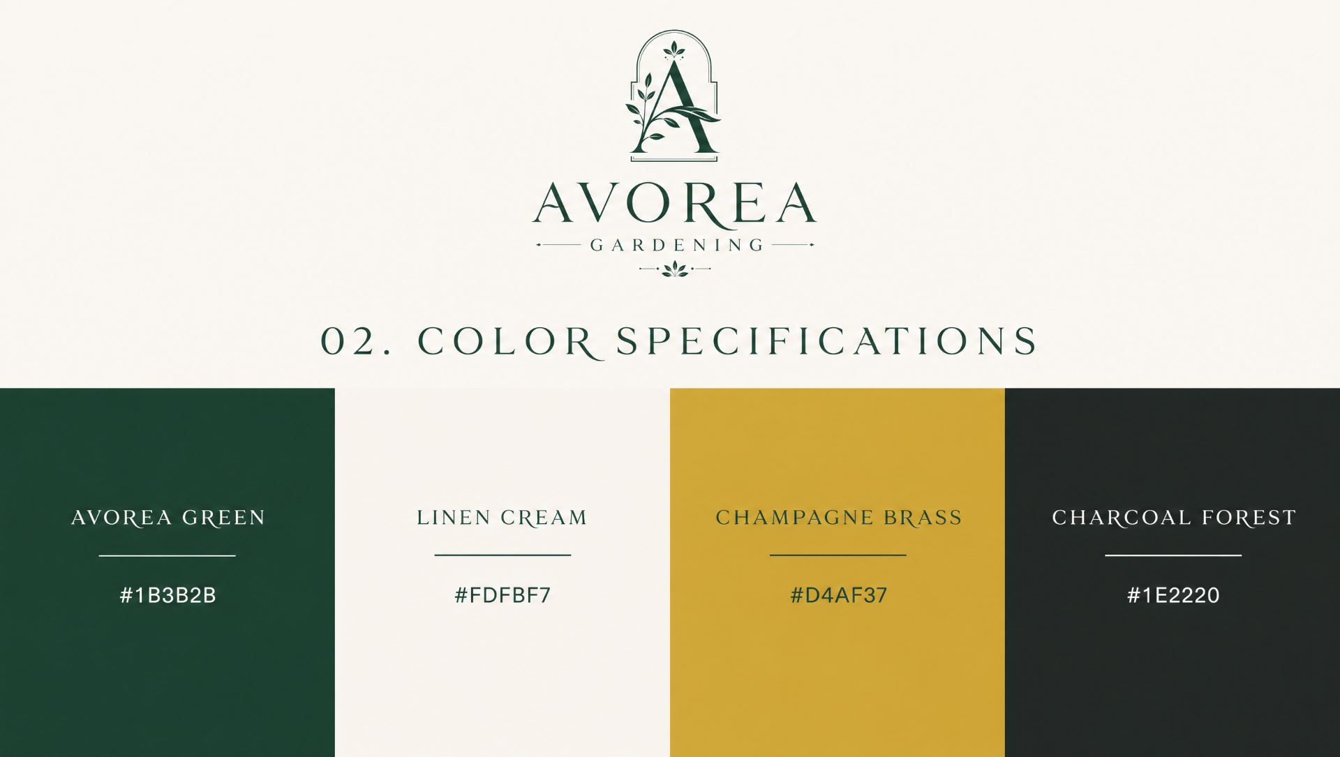 AVOREA color specifications